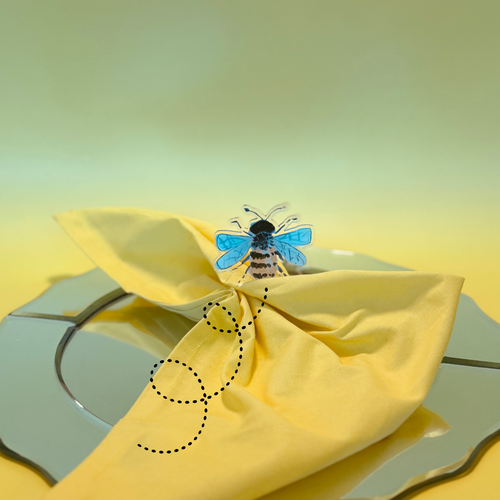 AS X EVELYN HENSON BUZZ BUZZ ACRYLIC NAPKIN RINGS