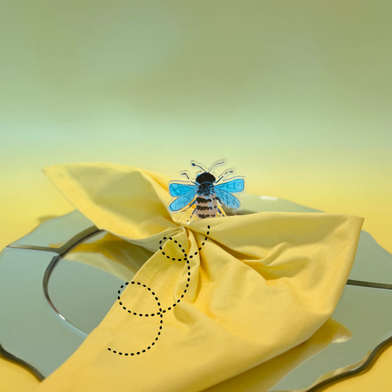 AS X EVELYN HENSON BUZZ BUZZ ACRYLIC NAPKIN RINGS