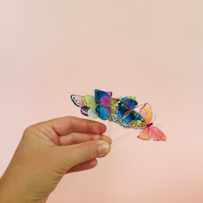 PRETTY BUTTERFLIES ACRYLIC PARTY PIK STICKS COMBO