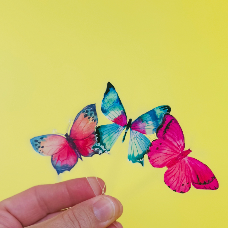 BUTTERFLY BEAUTY ACRYLIC PARTY PIK STICKS COMBO