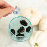 BLUE & WHITE BIRD GOURD ACRYLIC STIR STICKS