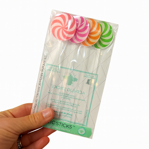 CANDY PEPPERMINTS ACRYLIC STIR STICKS COMBO