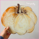 HARVEST SCENE GOURD ACRYLIC CHARCUTERIE & SNACK BOARD