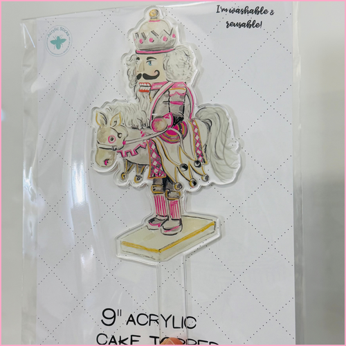 THE KNIGHT NUTCRACKER ACRYLIC CAKE TOPPER