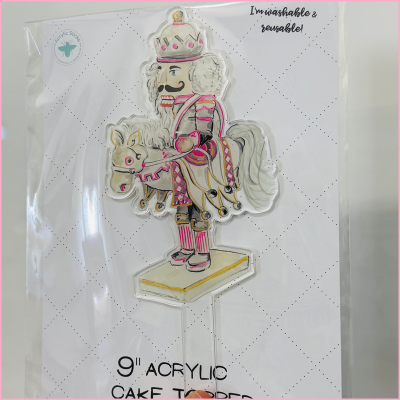 THE KNIGHT NUTCRACKER ACRYLIC CAKE TOPPER