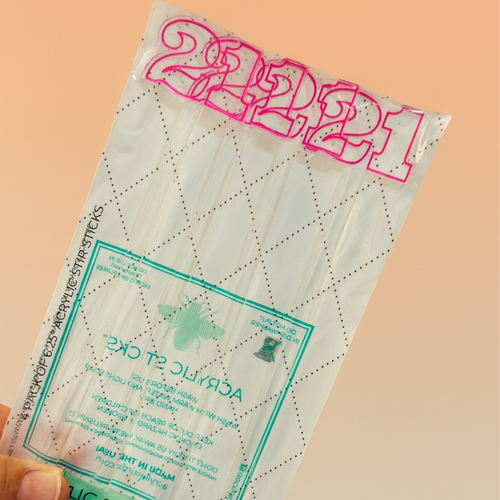 '21' ACRYLIC STIR STICKS