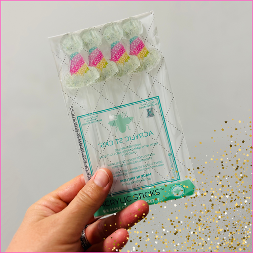 BIRTHDAY HAT ACRYLIC STIR STICKS