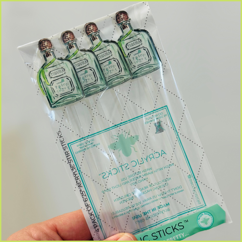 AS X EVELYN HENSON TOSS ME THE TEQUILA ACRYLIC STIR STICKS