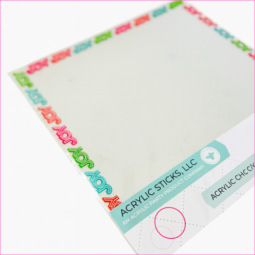 CHRISTMAS JOY ACRYLIC FRAMED CHARCUTERIE & SNACK BOARD
