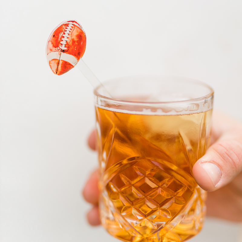 FOOTBALL ACRYLIC STIR STICKS