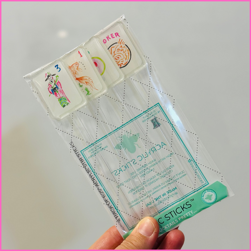 LET'S PLAY MAHJONG ACRYLIC STIR STICKS COMBO