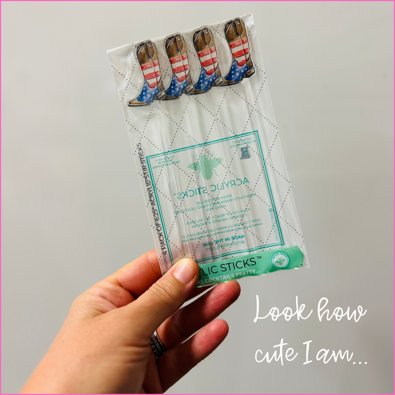 AMERICAN BOOT ACRYLIC STIR STICKS