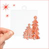 PEPPERMINT CHRISTMAS TREES WRITABLE ACRYLIC GIFT TAG