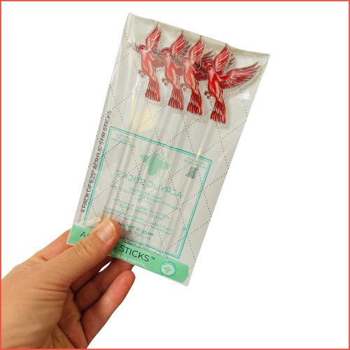 RED DOVE ACRYLIC STIR STICKS