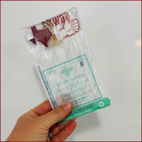 COLLEGE STATION TEXAS ACRYLIC STIR STICKS COMBO