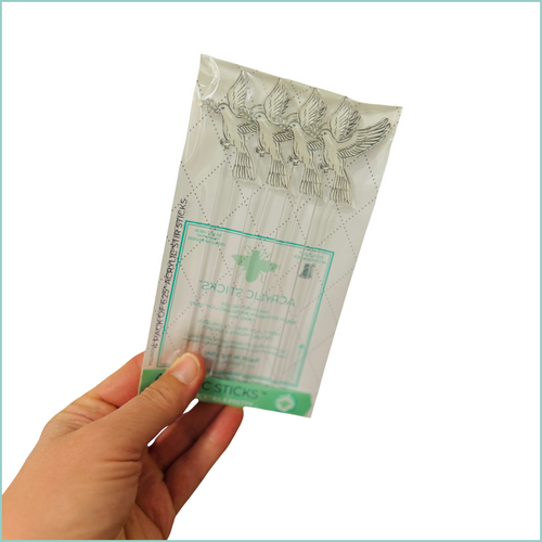 SKETCH DOVE ACRYLIC STIR STICKS