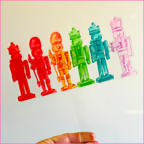 WOODEN NUTCRACKERS ACRYLIC CAKE TOPPER