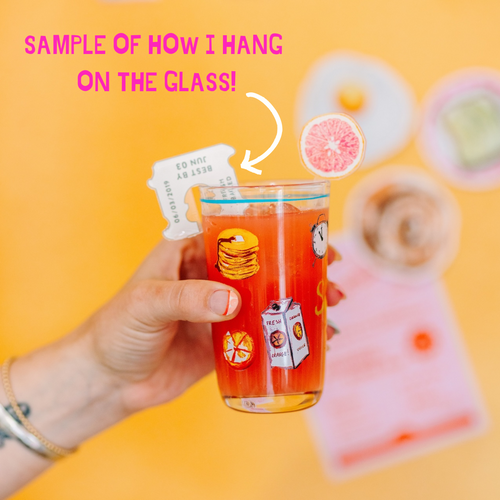 A CLASSIC CHRISTMAS ACRYLIC DRINK CLIP COMBO