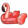 FLAMINGO FLOATY ACRYLIC CHARCUTERIE & SNACK BOARD