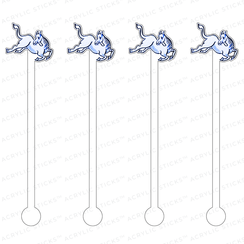 BLUE CHEVAL HORSE ACRYLIC STIR STICKS