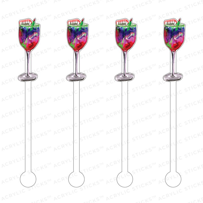 WITCH'S BREW COCKTAIL ACRYLIC STIR STICKS