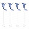 BLUE KOI ACRYLIC STIR STICKS