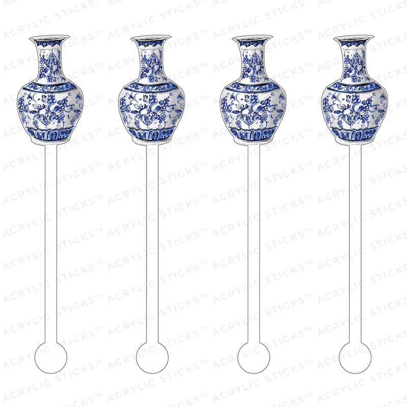 FRUITFUL GINGER JAR ACRYLIC STIR STICKS
