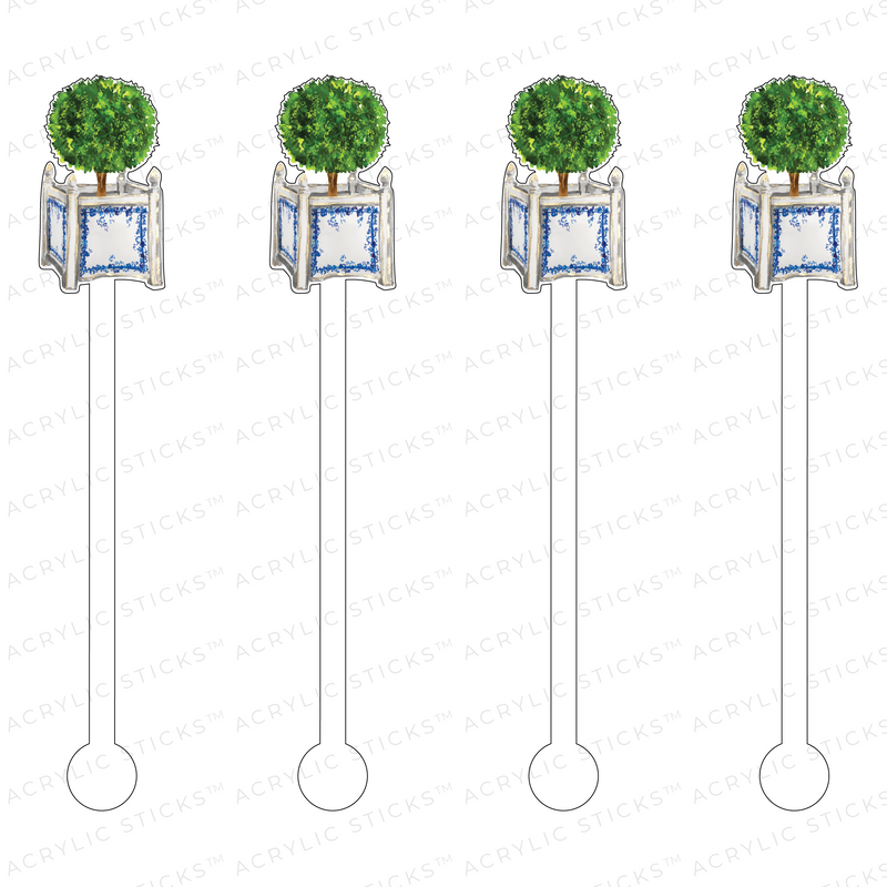 TOPIARY ACRYLIC STIR STICKS