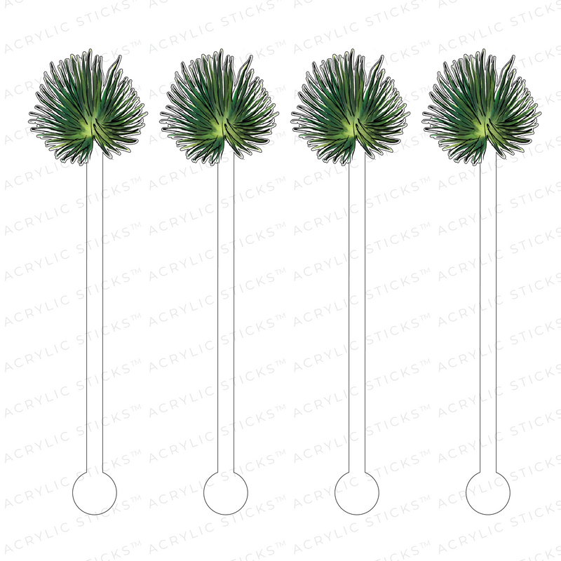 CABBAGE PALM ACRYLIC STIR STICKS