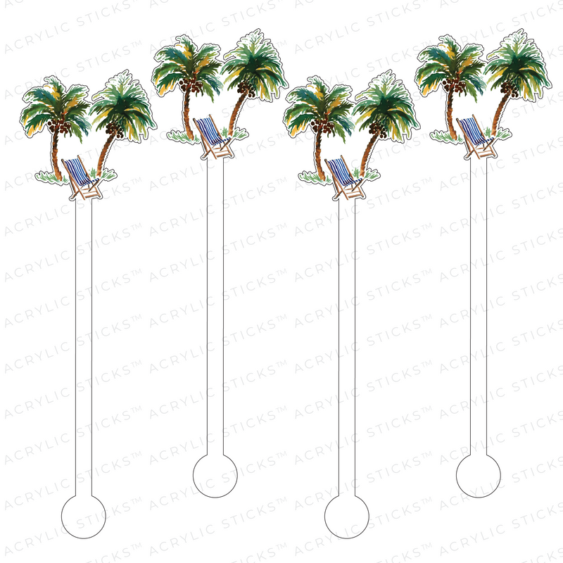 TAKE ME TO THE BEACH ACRYLIC STIR STICKS