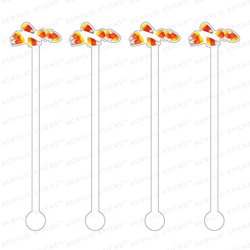 CANDY CORN ACRYLIC STIR STICKS