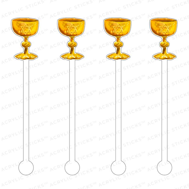 GOLD GOBLET ACRYLIC STIR STICKS