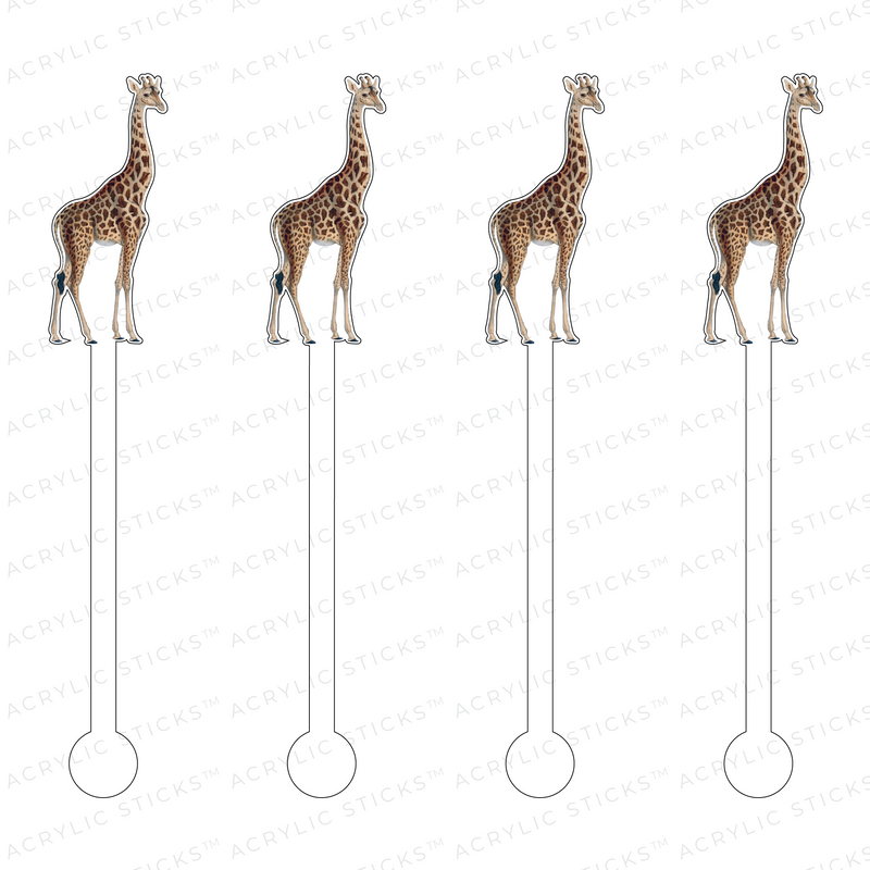 GLAM GIRAFFE ACRYLIC STIR STICKS