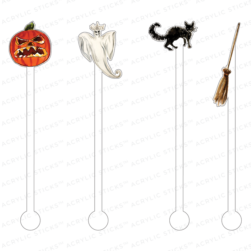 BOO! ACRYLIC STIR STICKS COMBO