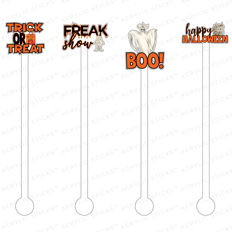 HALLOWEEN TALK ACRYLIC STIR STICKS COMBO