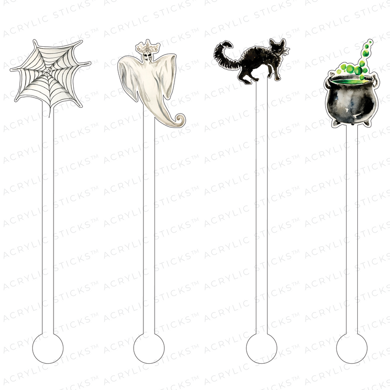 HAPPY HAUNTING ACRYLIC STIR STICKS COMBO