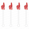 #1 FAN FOAM FINGER ACRYLIC STIR STICKS (13 COLORWAY OPTIONS)