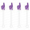 #1 FAN FOAM FINGER ACRYLIC STIR STICKS (13 COLORWAY OPTIONS)