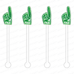 #1 FAN FOAM FINGER ACRYLIC STIR STICKS (13 COLORWAY OPTIONS)