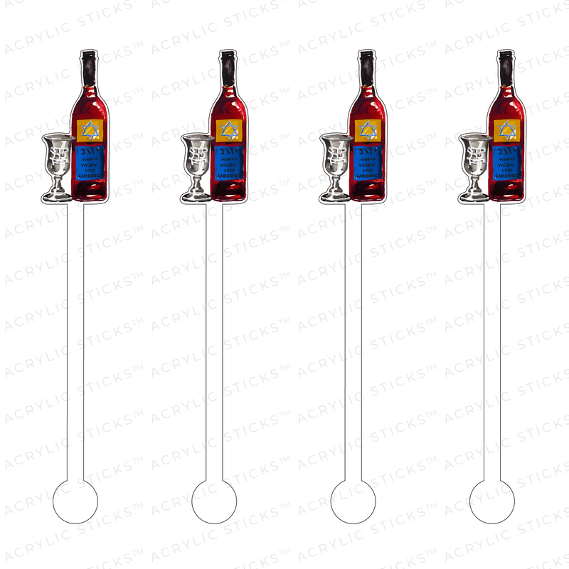 WINE & CUP ACRYLIC STIR STICKS