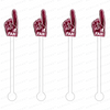 #1 FAN FOAM FINGER ACRYLIC STIR STICKS (13 COLORWAY OPTIONS)