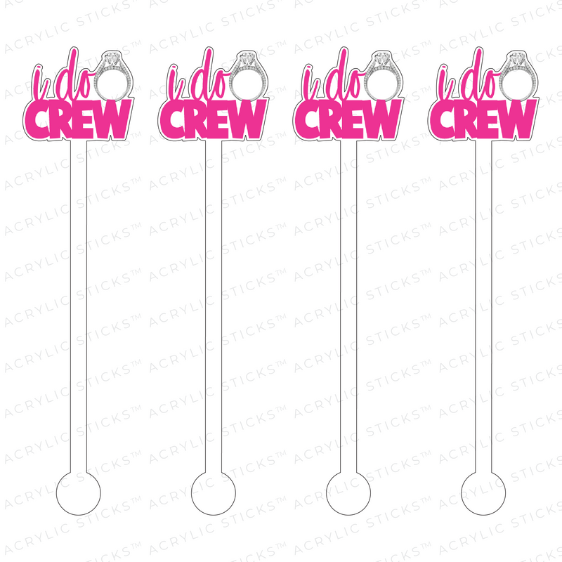 I DO CREW ACRYLIC STIR STICKS