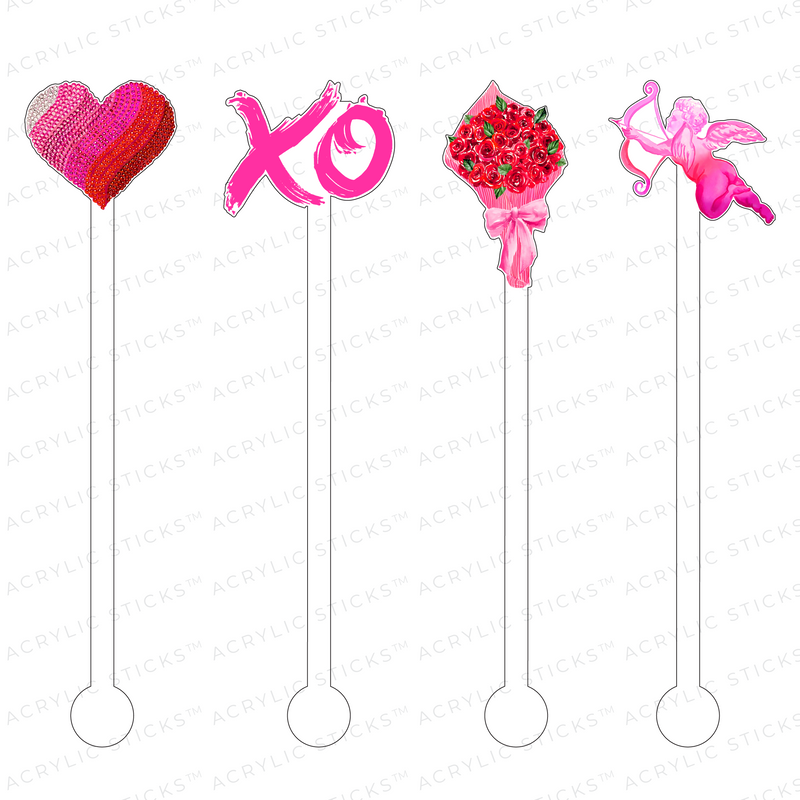 XO ACRYLIC STIR STICKS COMBO