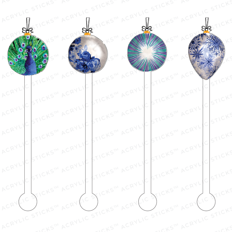 ORNAMENTS ACRYLIC STIR STICKS COMBO