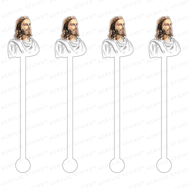 JESUS CHRIST ACRYLIC STIR STICKS