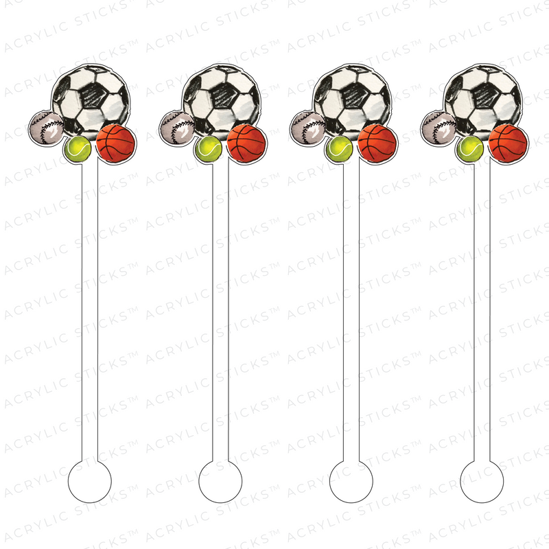 BALL CLUSTER ACRYLIC STIR STICKS