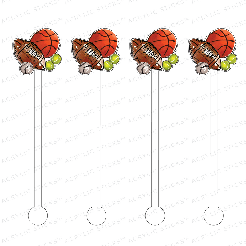 BALL CLUSTER NO. 2 ACRYLIC STIR STICKS