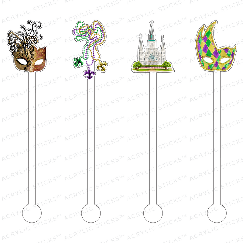 THE BIG EASY ACRYLIC STIR STICKS COMBO