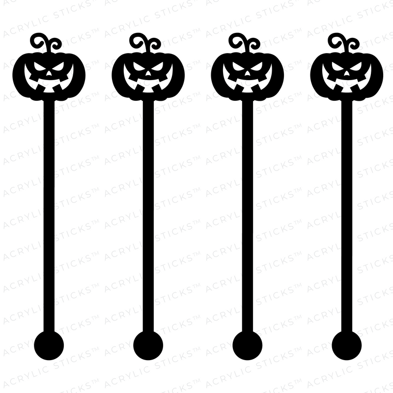 WICKED JACK BLACK ACRYLIC STIR STICKS