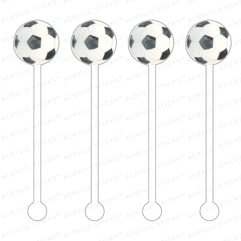 SOCCER BALL NO. 2 ACRYLIC STIR STICKS